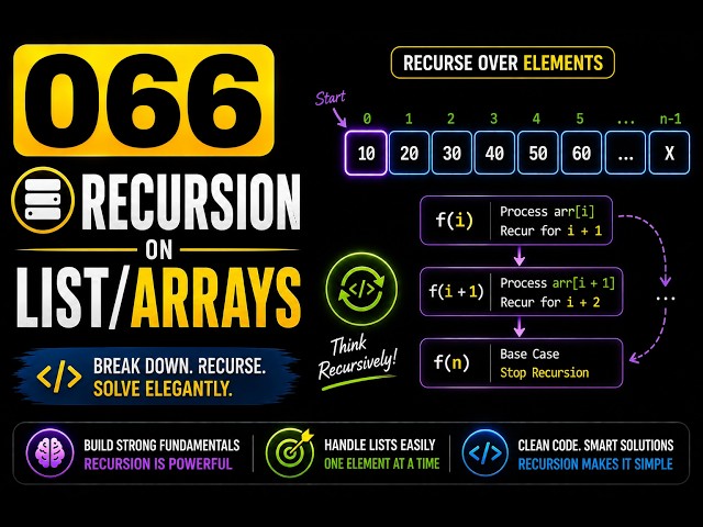 066 | Recursion on List/Arrays