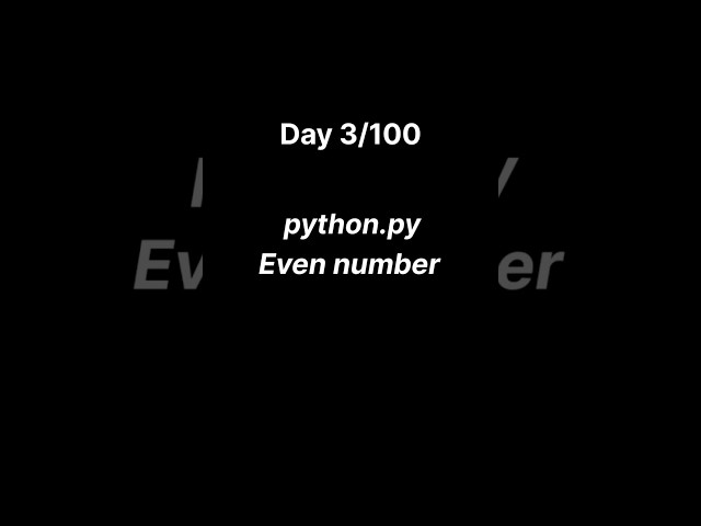 Even Numbers using while loop in python #youtubeshorts #programming #code #youtube #shorts