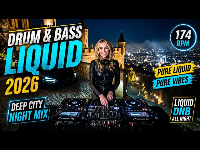 Liquid Drum & Bass Deep City Night Mix 2026 | 174 BPM Pure Vibes All Night Long Continuous DJ Set