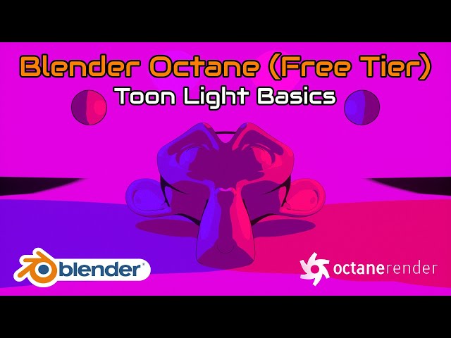 Toon Light and Material Basics | Free Tier | Blender 3D Octane Render Tutorial