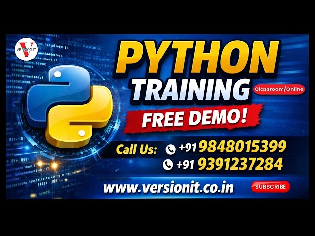 Python Training in Hyderabad | Learn Python with Real-Time Projects | Version IT