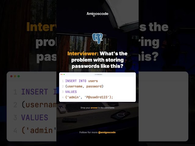 Storing passwords like this? Game over.