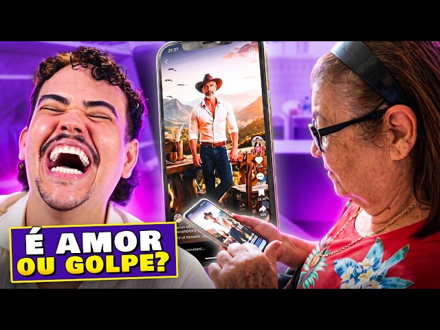 ENGANANDO IDOSOS COM FOTO DE IA! 😂🤣