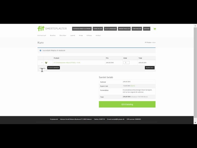 FIT Plaster: Sådan benytter du rabatkoder på vores hjemmeside