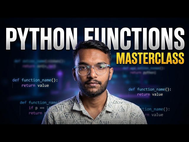 Master Python Functions in One Video 🚀 | Functions, Parameters, Arguments