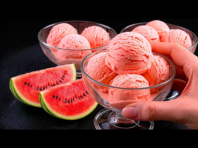 🍉Don't Buy Store-Bought! Only 3 ingredients! The best watermelon ice cream in 5 Minutes!