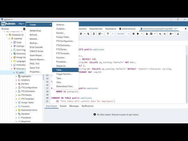 How To Create Table In PostgreSQL Using pgAdmin And SQL Shell psql || PostgreSQL Tutorials
