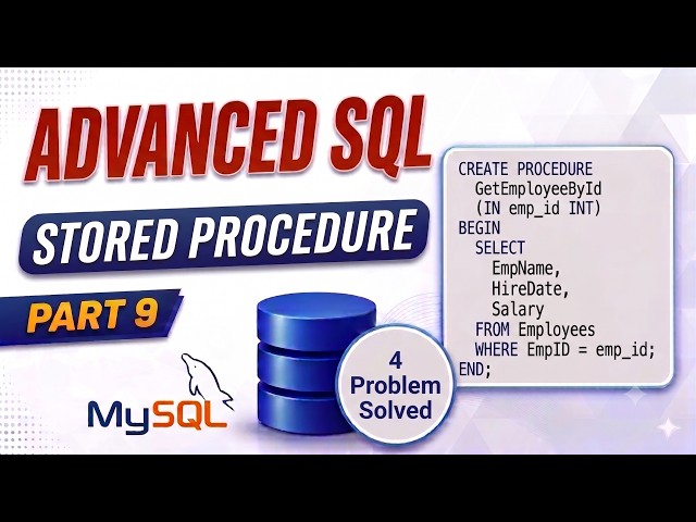 Stored Procedure in MySQL Explained | IN, OUT, CALL, DELIMITER & Real Examples | Part 9 #mysql
