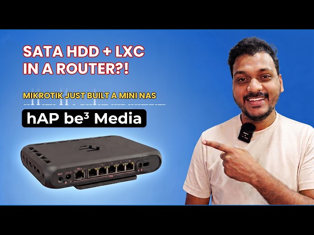 MikroTik hAP ax³ Media Part 2 | Running Containers & Adding External HDD Storage via SATA Adapter!