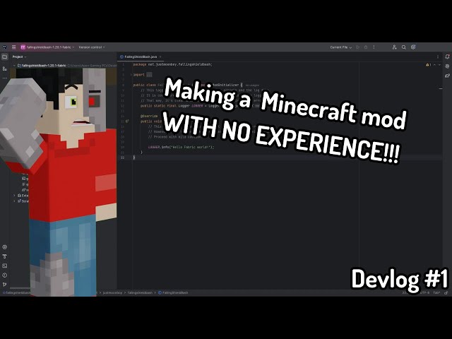 Making a Minecraft mod WITH NO EXPERIENCE!!! Devlog #1