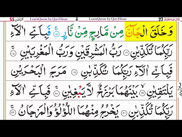 Learn Quran by Qari Ehsan Live Stream