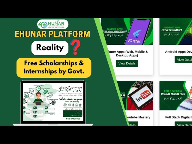 Scholarships and Internships by Govt. Ehunar Program: Real or Fake? Ehunar Program Review