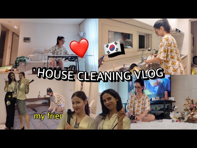 Cleaning My Apartment in Seoul | Cozy Rainy Day Vlog ☔️🌧️