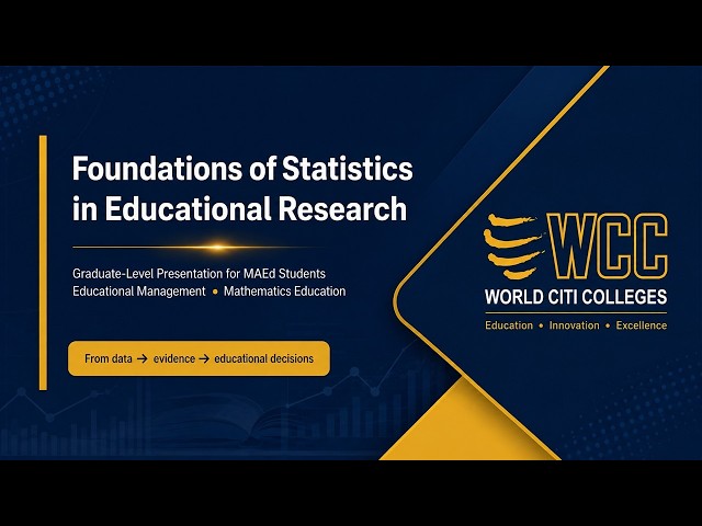 Foundations of Statistics in Educational Research