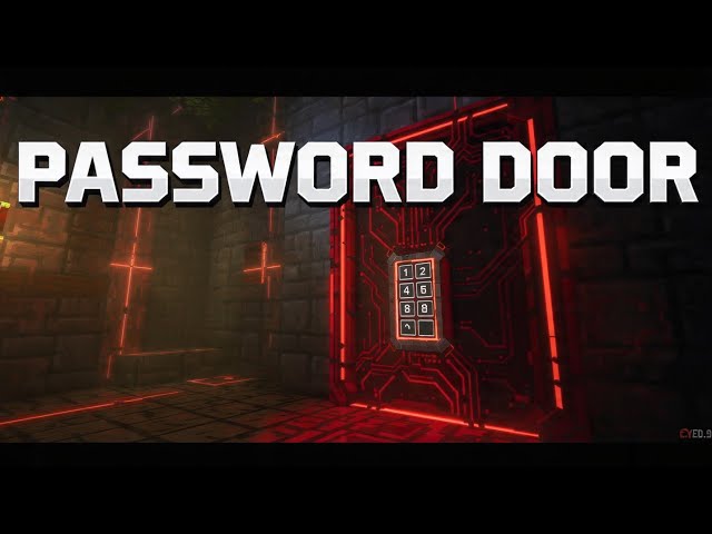 How to Make SECRET PASSWORD DOOR in Minecraft! | Redstone Tutorial*