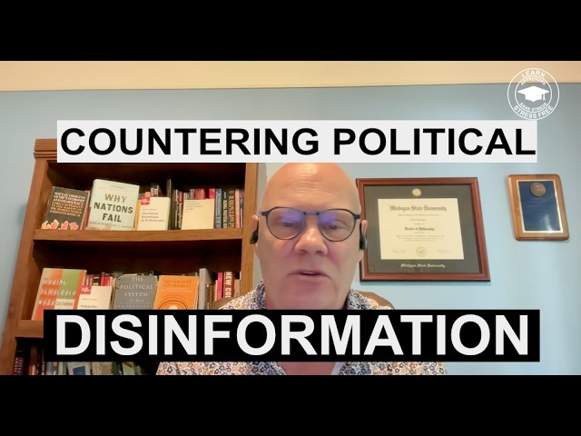 Countering political disinformation. Clip from Learn Stress Free episode 6