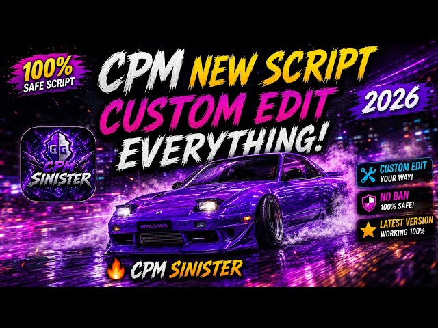 CPM NEW SCRIPT 🔥 CUSTOM EDIT 2026 | Car Parking Multiplayer | CPM SINISTER 😱