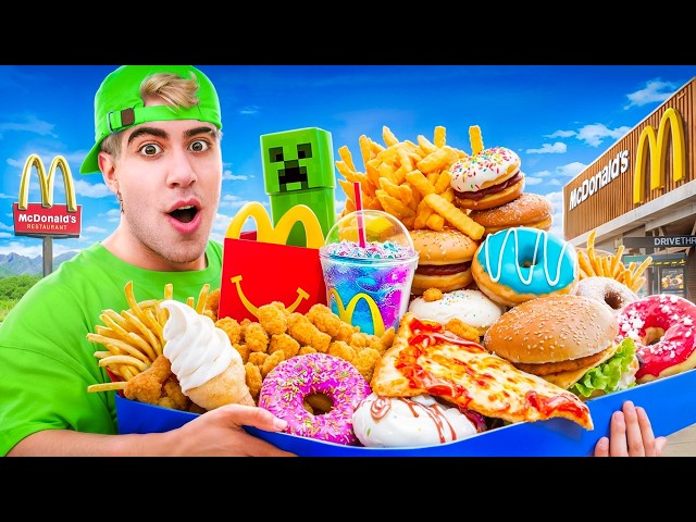 24 HORAS COMIENDO COMIDA RAPIDA !!