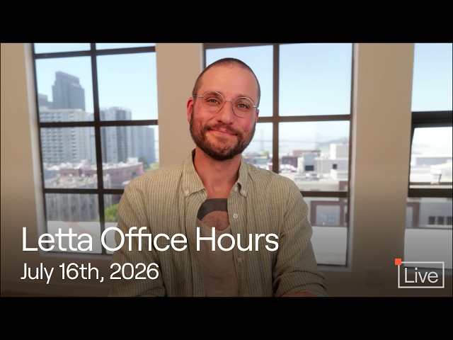 Letta Office Hours: Cloud Sandboxes, GitHub Integration, GPT-5.6, and Agent Sharing