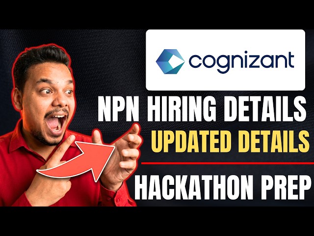 Cognizant NPN Hackathon | Cognizant NPN Hiring Process | Details | Hackathon Problem Details 2027