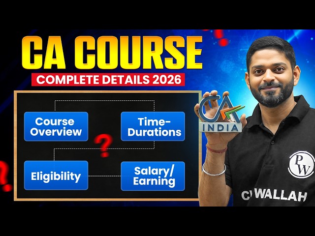 CA Course 2026 Complete Details @cawallahbypw | Eligibility, Fees, Duration, Salary & Exam Pattern