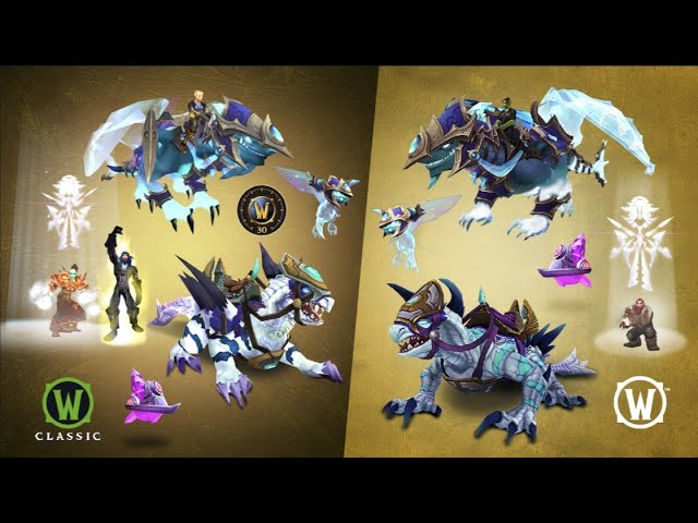 World of Warcraft Starspark Netherdrake + Cobalt Phase Hunter Mounts The War Within