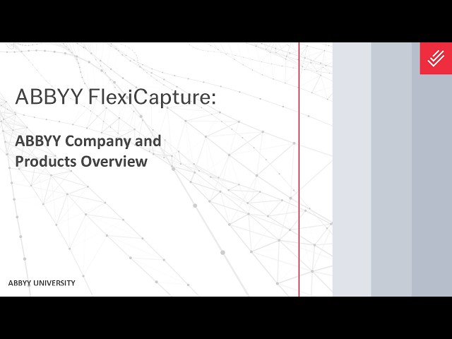 ABBYY Company and Products Overview