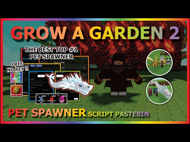 GROW A GARDEN 2 Script Pastebin 2026 AUTO FARM, PET SPAWNER, PET FINDER, COLLECT, STEAL (NO KEY) 🌱