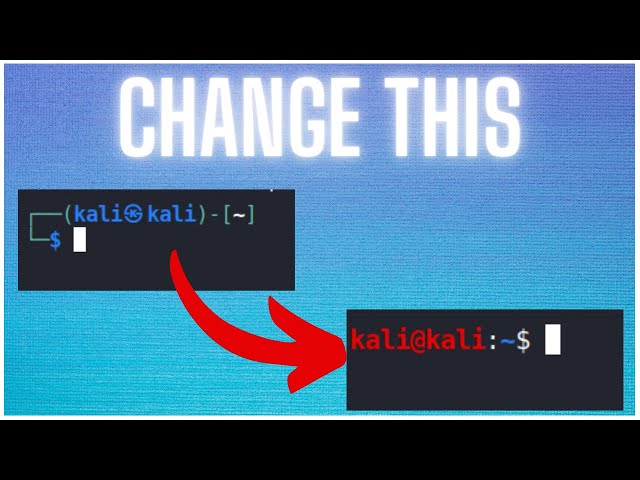 EASILY change your Kali Linux prompt!