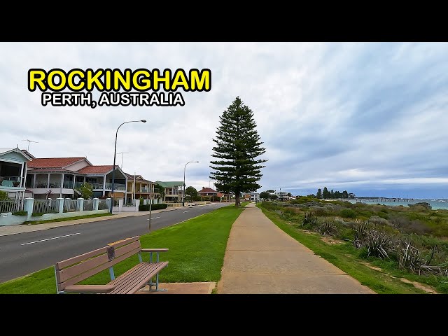 ROCKINGHAM (Perth, Australia) - Suburb by the Beach - Suburb Tour 4K