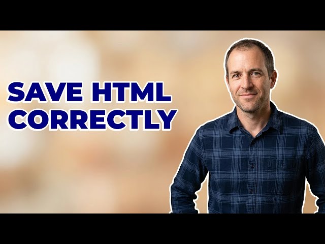 How Do I Save My HTML File As Plain Text?