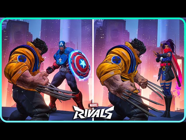 All Wolverine Unique Interactions & Hero Specific Eliminations Marvel Rivals