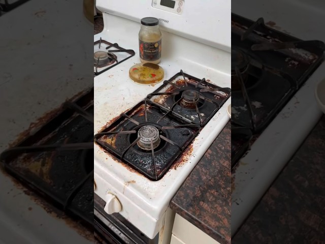 What would you use to clean this stove? #trending #clean #kitchen #viral