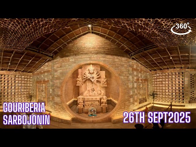 Gouriberia Sarbojonin Durga Puja 2025 | 360°VR Pujo
