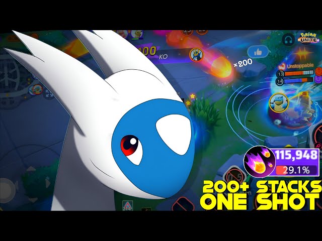 IS 200+ STACKS OF LATIOS's DRACO METEOR ABLE TO ONE SHOT ???🤔 | POKEMON UNITE