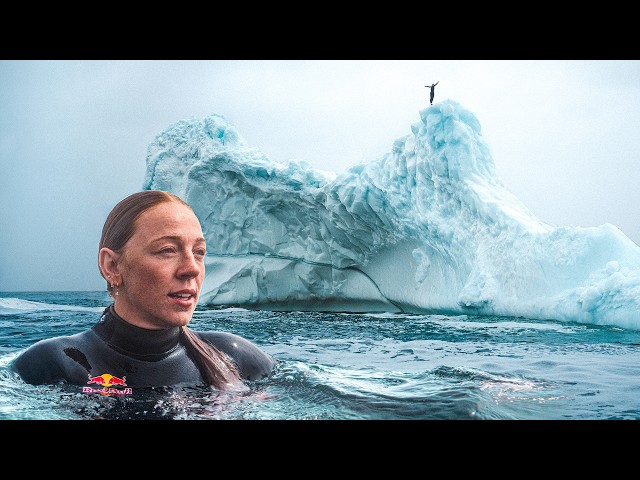 Climbing An Iceberg For An Extreme Cliff Dive