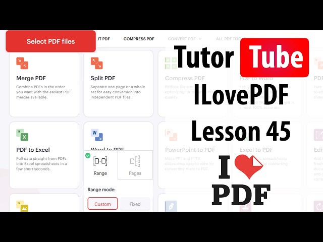 ILovePDF - Lesson 45 - About Options in Desktop App