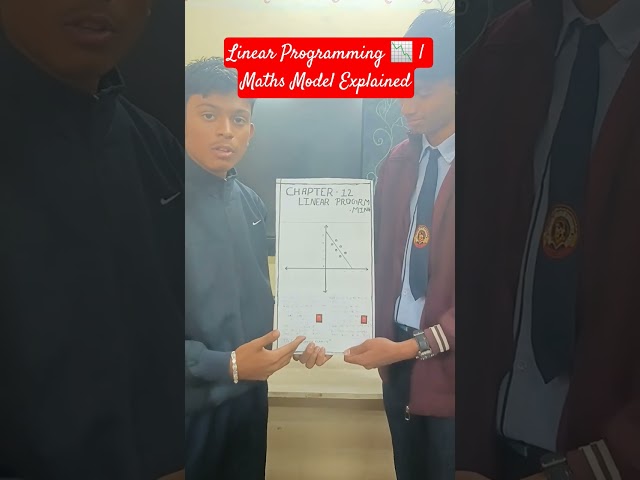 How to Solve Linear Programming📉 | Maths Model Explained #ytshorts #shorts #education #shortsfeed