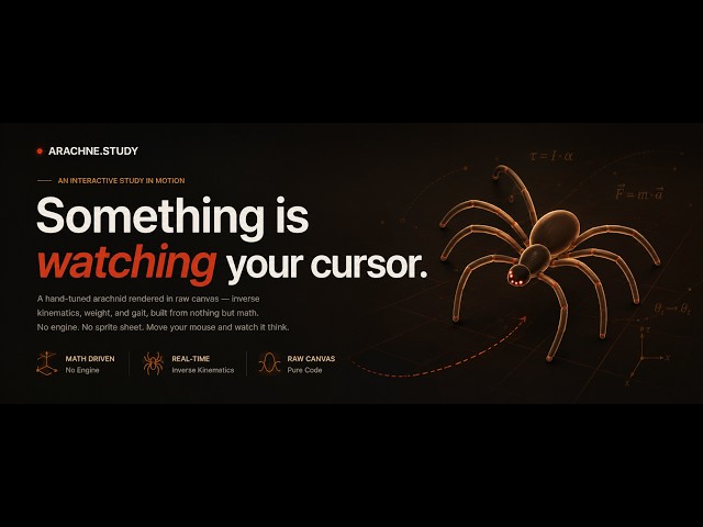 Coding a Hyper-Realistic Spider Animation From Scratch (Canvas + IK)