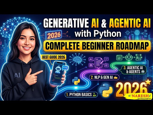 Generative AI & Agentic AI with Python: Complete Beginner Roadmap | AI Jobs 2026 | Naresh IT