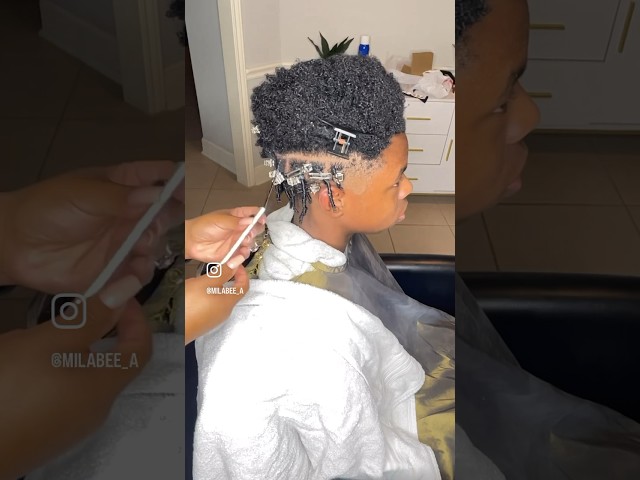 Comb Coil Starter Locs on Short Hair TWA