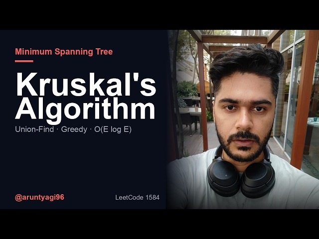 Kruskal's Algorithm | Minimum Spanning Tree + Union-Find Explained | Graph Series