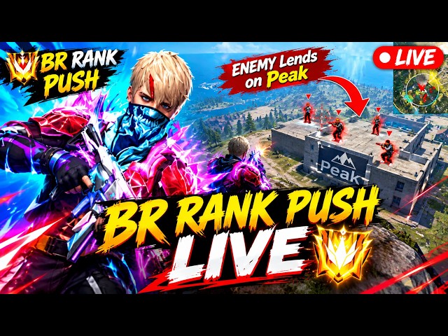 🔴 Live Free Fire New Rank Season Rank Push Live !! Join This Challenge !