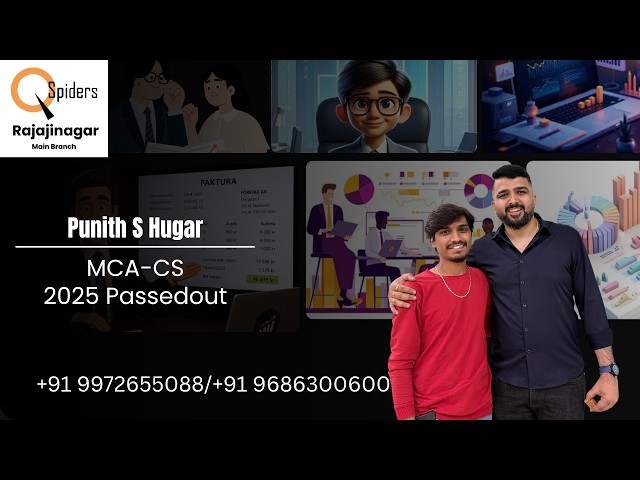 Punith S Hugar | MCA 2025 Success Story | QSpiders Rajajinagar | Student Testimonial