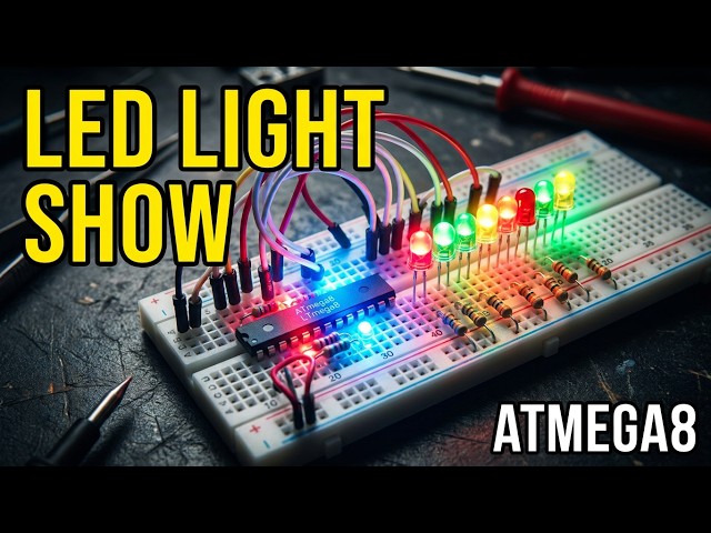 This ATmega8 Project Creates an Amazing LED Light Show!