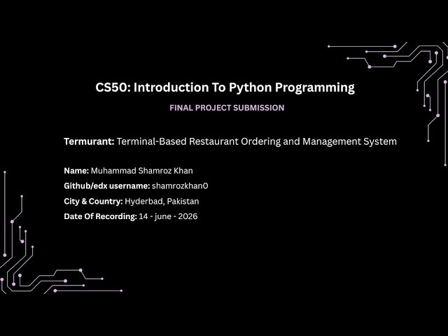Harvard CS50 python final project submission.