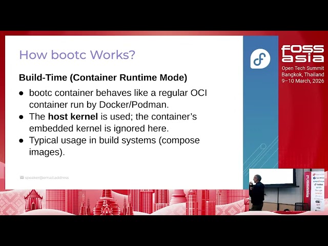 Create Custom Linux Images on Any Platform Using bootc and Podman Desktop, Praveen Kumar #FOSSASIA