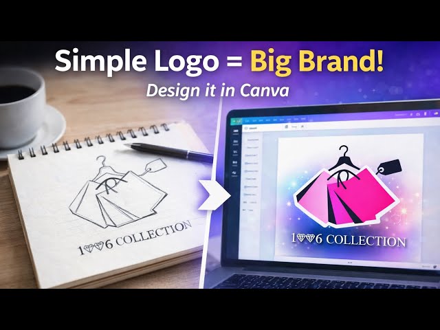 How to Design a Simple Logo in Canva (Beginner Friendly Tutorial)