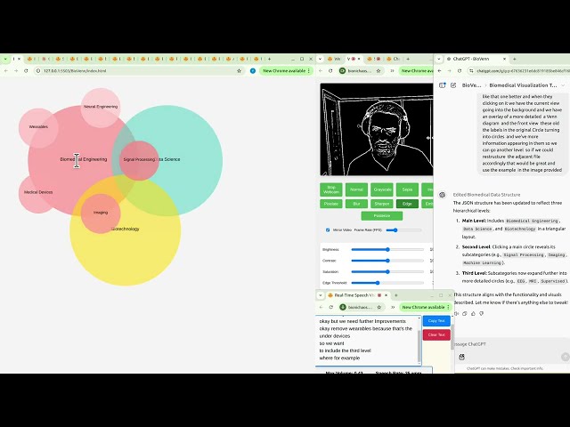 Interactive Venn Diagrams for Medical Data: JavaScript Implementation & Data Structuring