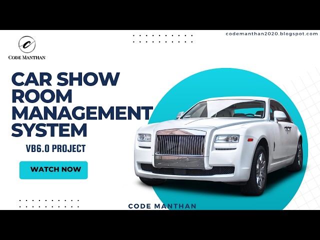 Car Show Room Project with Source Code | VB6 Project Download